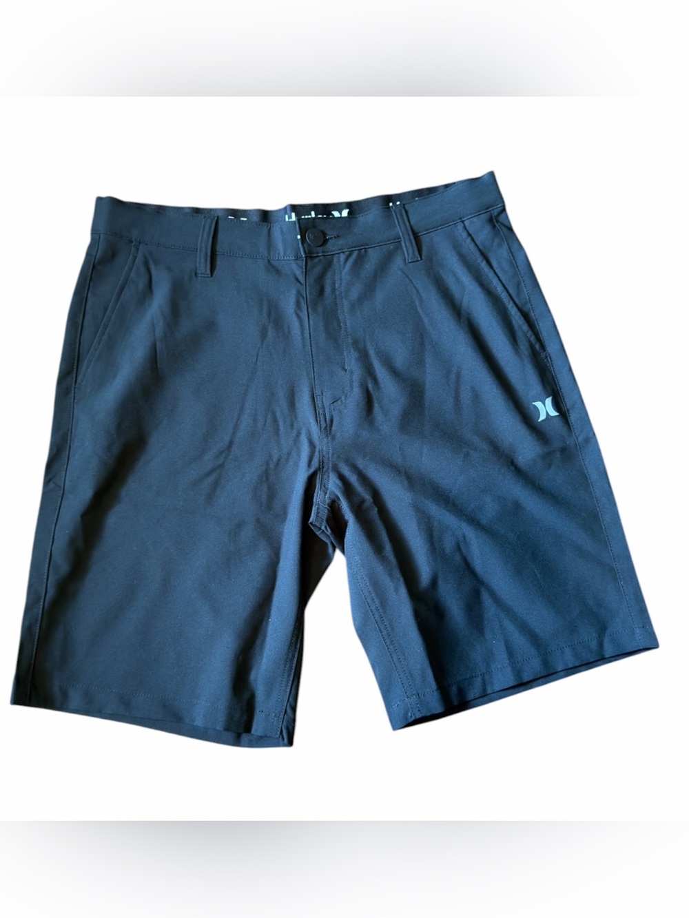 Hurley All Terrain Hybrid Black Walk Shorts Sz 32  9.75” Inseam performance NWT